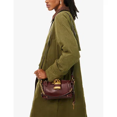 Chloé Crafty Brown Small Paddington Chain Bag In Brown