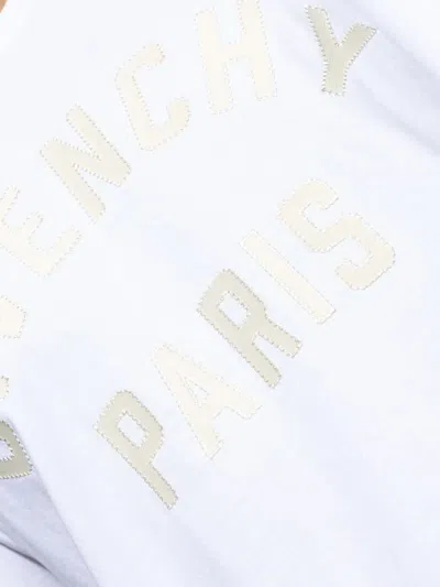 Givenchy White T-shirt With Maxi Logo On The Front In Cotton Man