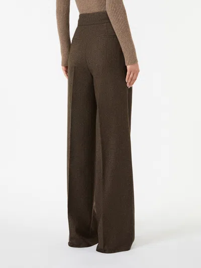 Max Mara Brown Pants In Multi