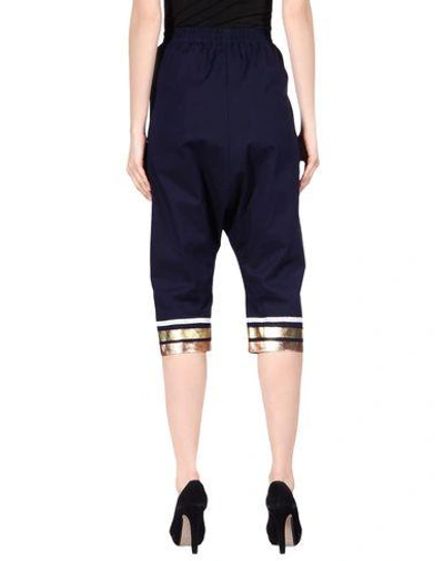Shop Clover Canyon Cropped Pants & Culottes In Dark Blue