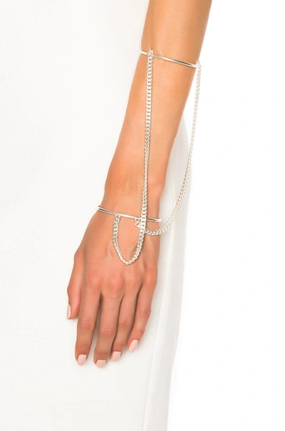 Shop Maison Margiela Chain Bracelet In Silver