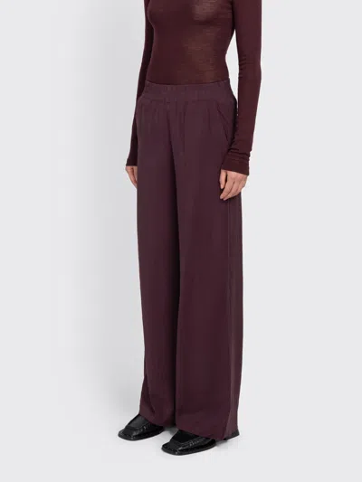 Minimum Rosies Wide-leg Trousers In Brown