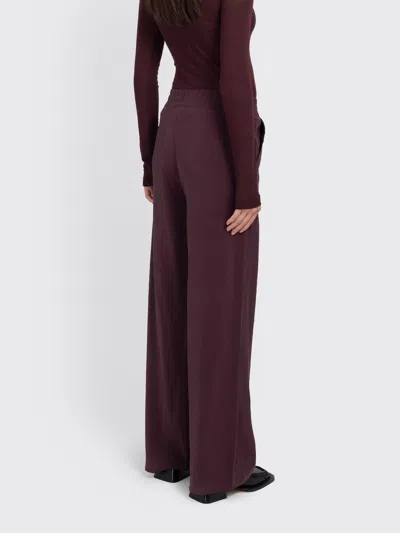 Minimum Rosies Wide-leg Trousers In Brown