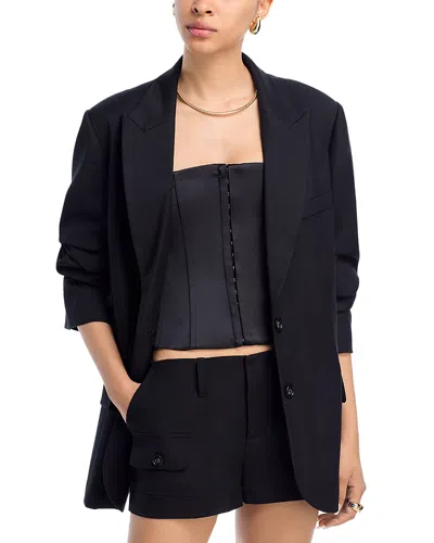 Danielle Guizio Oversized Blazer In Black