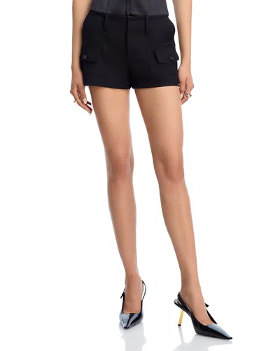 Danielle Guizio Patch Pocket Shorts In Black