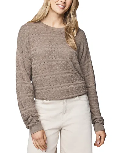 Splendid Georgie Oversize Pointelle Sweater In Neutral