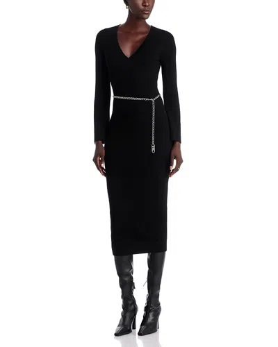 Michael Kors Michael  Bell Sleeve Sweater Dress In Black