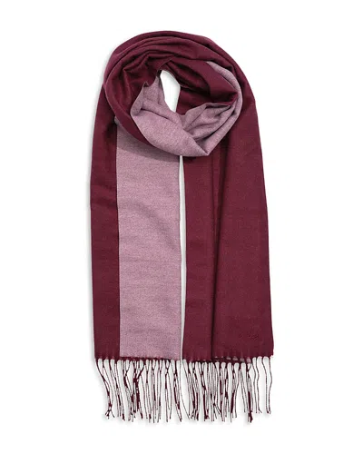Echo Double Face Scarf In Burgundy