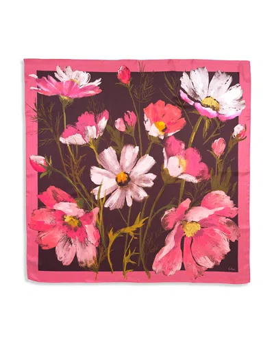 Echo Cosmos Silk Square Scarf In Multi