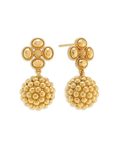 Capucine De Wulf Berry Clover Drop Earrings In Gold
