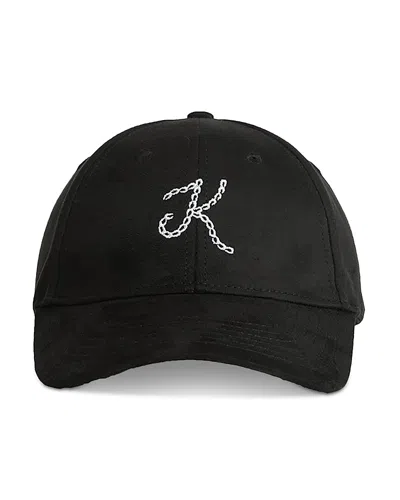 Krost Suede Cap In Black