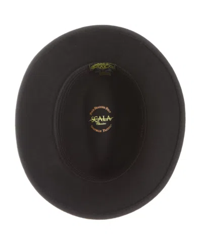 Scala Men's Crushable Felt Safari Hat In Black