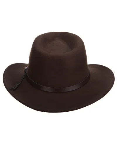 Scala Men's Crushable Felt Outback Hat In Brown