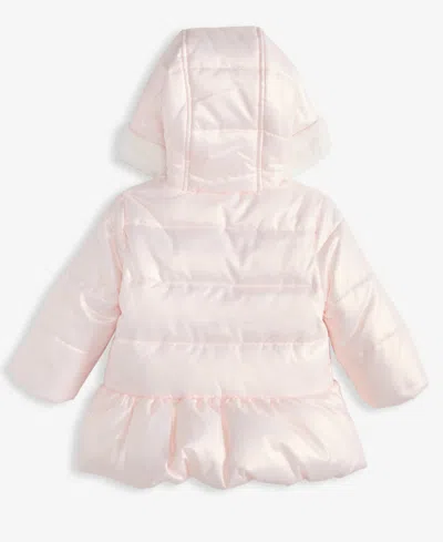 First Impressions Baby Girls Iridescent Hooded Jacket Bow Print Top Pants Macys Exclusive In Neutral