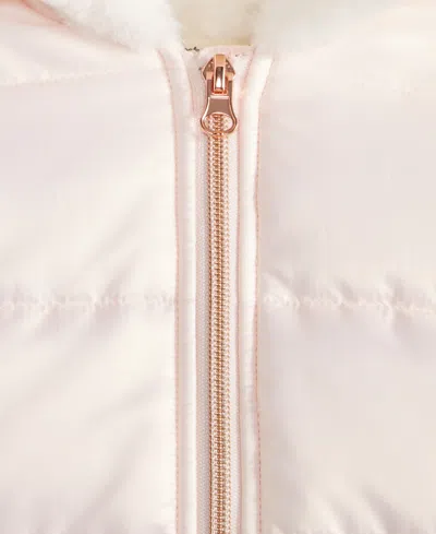 First Impressions Baby Girls Iridescent Hooded Jacket Bow Print Top Pants Macys Exclusive In Neutral