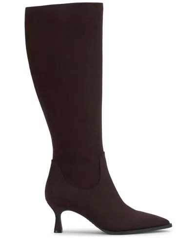 Inc International Concepts Women's Bryana Wide-calf Dress Boots, Macy's Exclusive In Brown