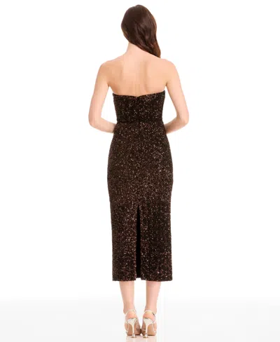 Dress The Population Women's Vada Sweetheart Neck Dress In Black