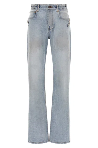 Balenciaga Urban Denim Trousers Five-pocket Design In Blue