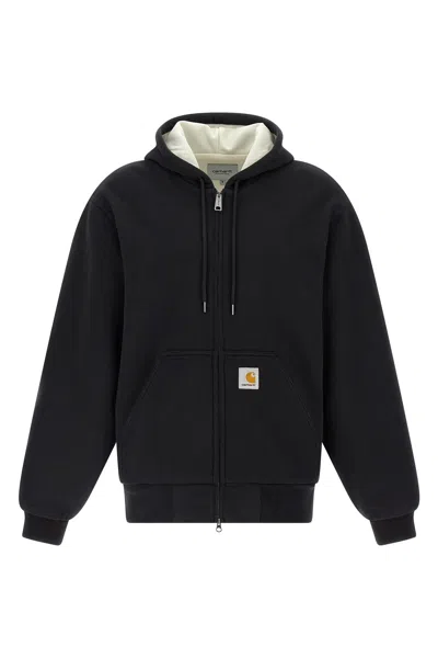 Carhartt Active Hooded Jacket Featuring Pockets In Blue