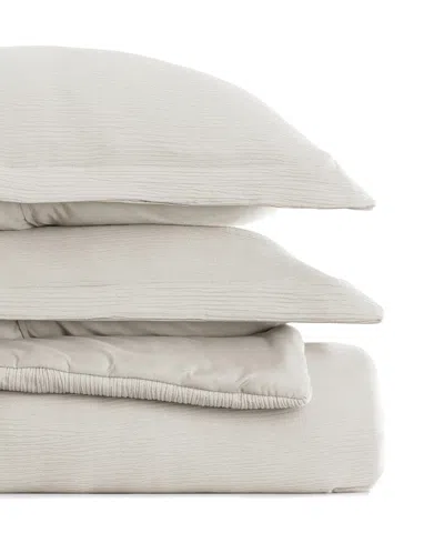 Ienjoy Home Cloud Weave Gauze 3-pc. Comforter Set, Twin/twin Xl In Sand