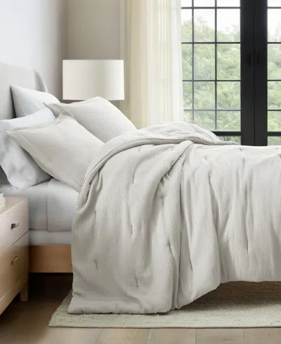 Ienjoy Home Cloud Weave Gauze 3-pc. Comforter Set, Twin/twin Xl In Sand