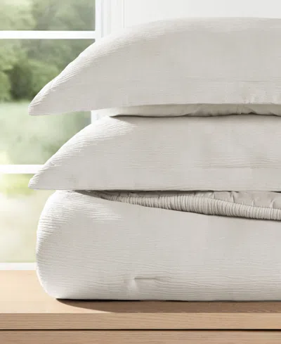 Ienjoy Home Cloud Weave Gauze 3-pc. Comforter Set, Twin/twin Xl In Sand