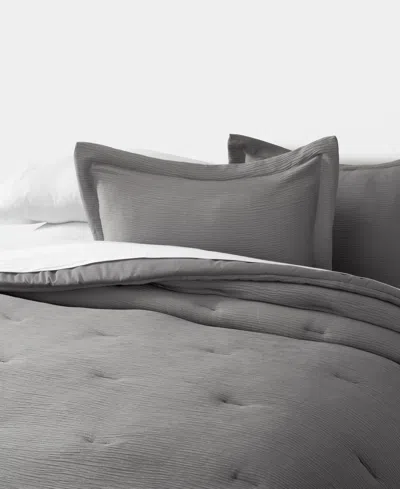 Ienjoy Home Cloud Weave Gauze 3-pc. Comforter Set, Twin/twin Xl In Gray