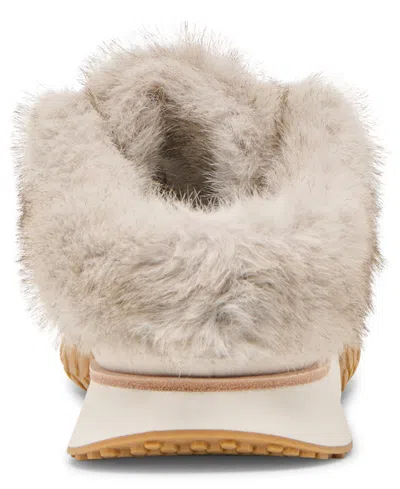 Dolce Vita Women's Izzey Plush Cozy Retro Slides Sneakers In Brown