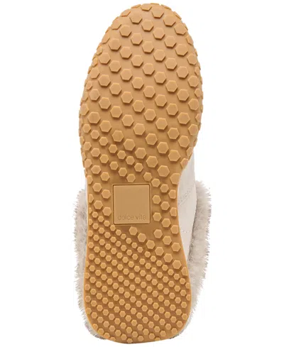 Dolce Vita Women's Izzey Plush Cozy Retro Slides Sneakers In Brown