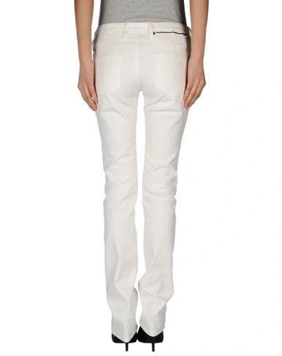Shop Neil Barrett Denim Trousers In White