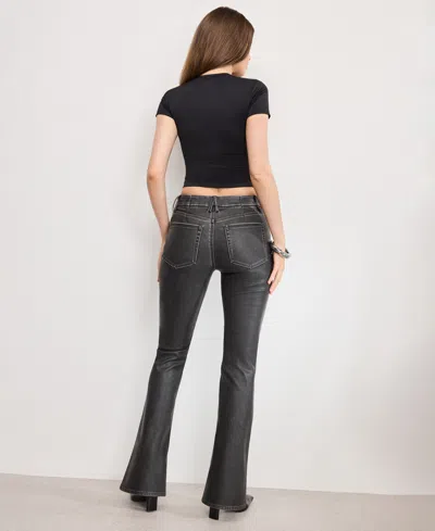 Good American Classic Bootcut Faux Leather Pants In Black