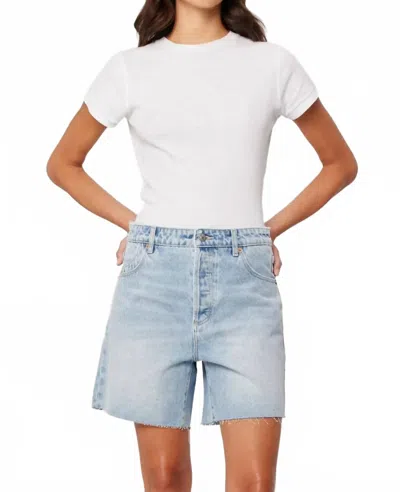 Rolla's Original Denim Beach Shorts In Light Vintage Blue