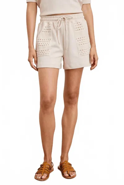 Rails Eddie Crochet Shorts In Oat In Multi