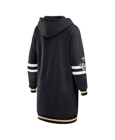 Wear By Erin Andrews Women's Black Pittsburgh Steelers Hoodie Dress In Black