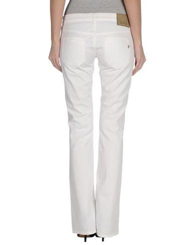 Shop Dondup Denim Trousers In White