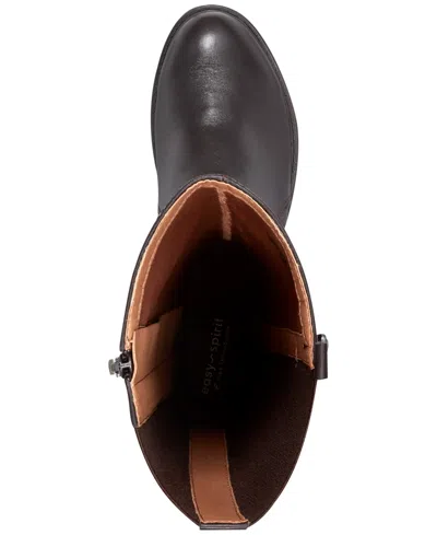 Easy Spirit Jema Womens Zipper Leather Knee-high Boots In Burgundy