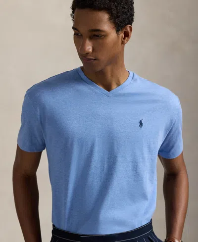 Polo Ralph Lauren Men's Classic-fit V Neck T-shirt In Purple