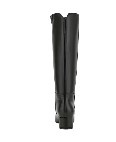 Marc Fisher Womens Gradia Pointy Toe Tall Boots Regular Wide Calf In Black