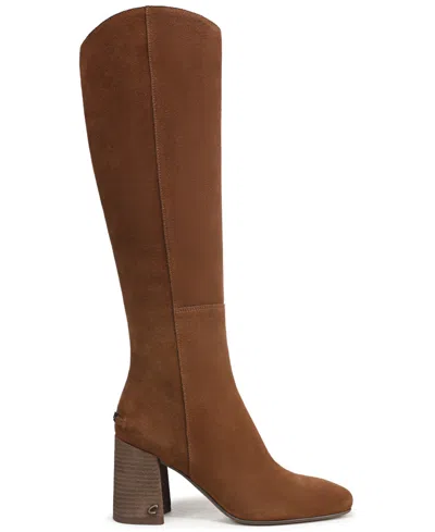 Circus Ny By Sam Edelman Womens Billie Block Heels Regular Wide Calf In Brown