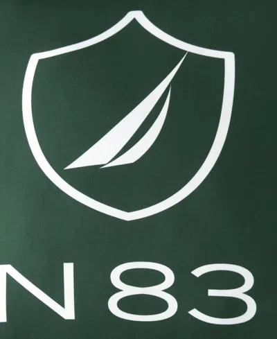 Nautica N83 Boat Printed Square Decorative Pillow, 18" X 18" In Green