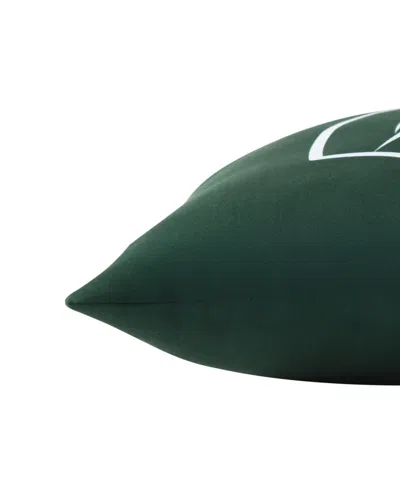 Nautica N83 Boat Printed Square Decorative Pillow, 18" X 18" In Green