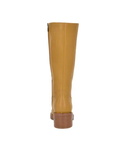 Nine West Broklyn Block Heel Boot In Yellow