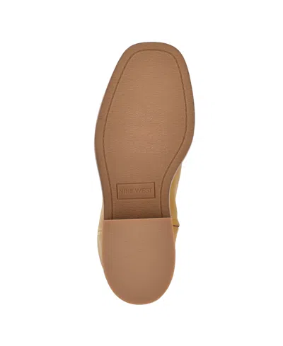 Nine West Broklyn Block Heel Boot In Yellow