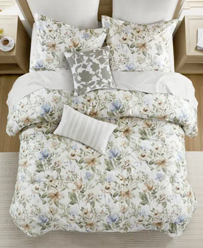 Harbor House Herbal Print Oversized 6 Pc. Comforter Set In Multi