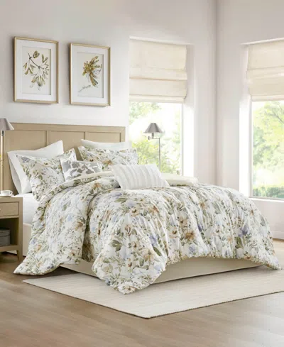 Harbor House Herbal Print Oversized 6 Pc. Comforter Set In Multi