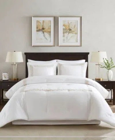Harbor House Nile Embroidery Oversized Comforter Set In White