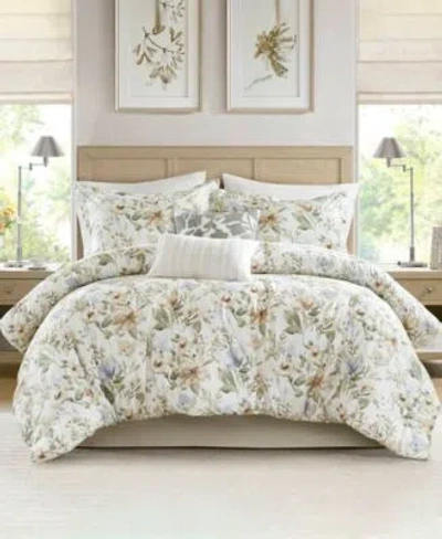 Harbor House Herbal Print Oversized 6 Pc. Comforter Set In Multi