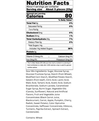 Mums Sour Swedish Candy Mix With Bubs, 12 oz In Multi