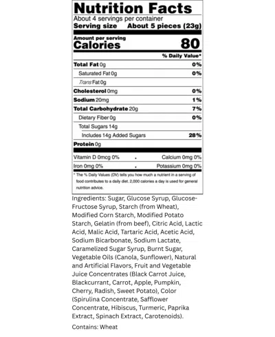 Mums Sweet And Sour Swedish Candy Mix With Bubs In Multi