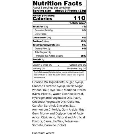 Mums Licorice Swedish Candy Mix With Bubs In Multi